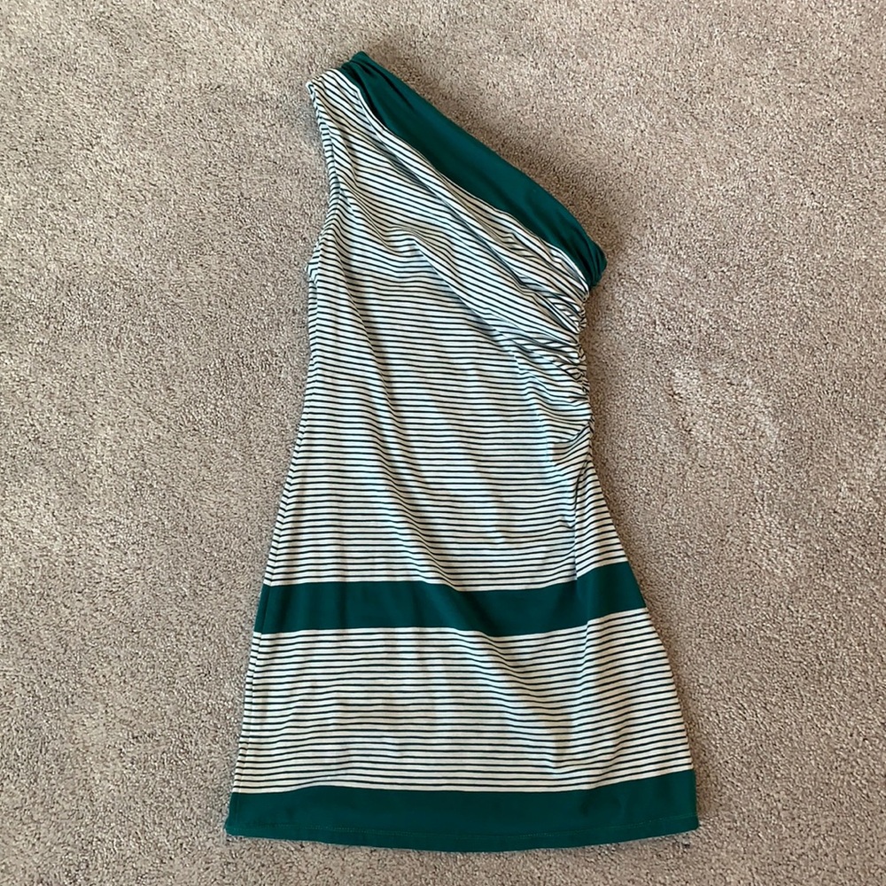 MAX STUDIO Asymmetrical Ruched Side Bodycon Dress